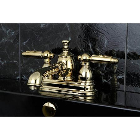 Kingston Brass KS7002GL 4" Centerset Bathroom Faucet, Polished Brass KS7002GL